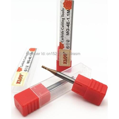 KLOT HRC60 Ultra Hard TiCN Coated Solid Carbide End Mill 2.1 2.2 2.3 2.4 2.5 2.6 2.7 2.8 2.9 3mm 4-Flute CNC Milling Cutter