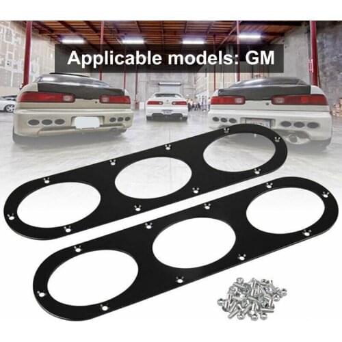 80% 2121 Hot Sell Diffuser Baffle Three Round Holes Air Diversion Aluminium Rear Bumper Diffuser Panel for Hondas