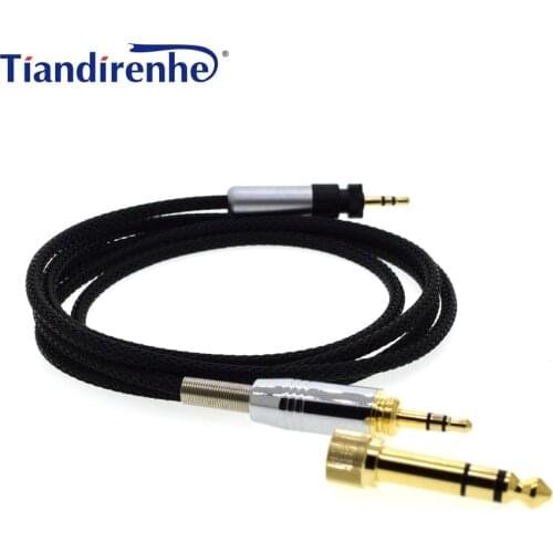 Upgraded Headphone Cable for SHURE 840 SRH440 SRH940 SRH750DJ Headset Replacement Audio Wire 6.35 / 3.5mm Male to 2.5mm Male