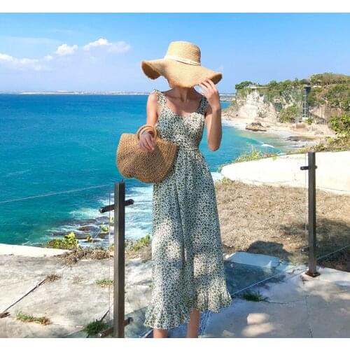 Fashion women comfortable outdoor elegant sexy beach cute trumpet dress new arrival party vintage backless print mermaid dress