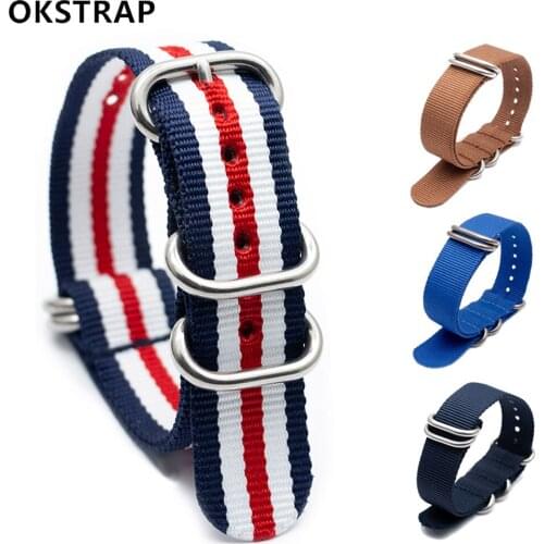 Nylon Braid Band 18MM 20MM 22MM 24MM Durable Premium Ballistic For NATO Straps Compatible with Sport Casual Men Women Watchband