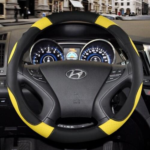 Car Steering Auto Wheel Cover Massage Breathable Fabric Braid Auto Steering Wrap Anti-wear 38cm/15in peugeot 508 seat leon