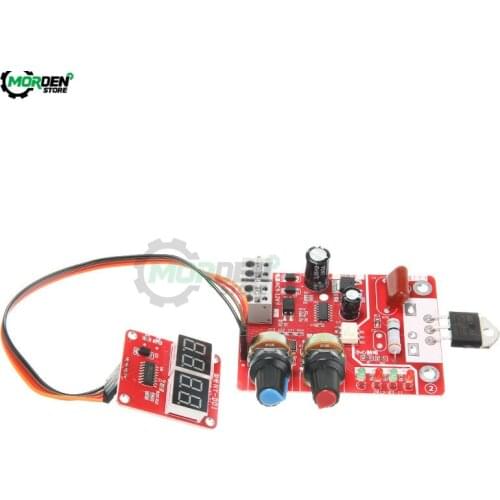 100A Digital Display Spot Welding Time And Current Controller Panel Timing Ammeter Spot Welder Control Board AC220-9 Transformer