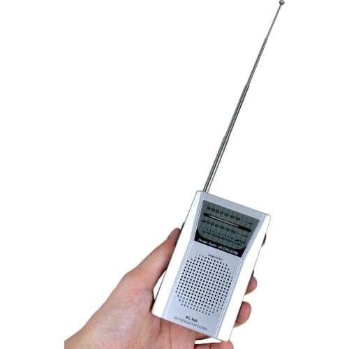 Mini Portable Radio Receiver R60 with Dual Band FM/AM Radio Pocket Radio with Built-in Speaker High Quality