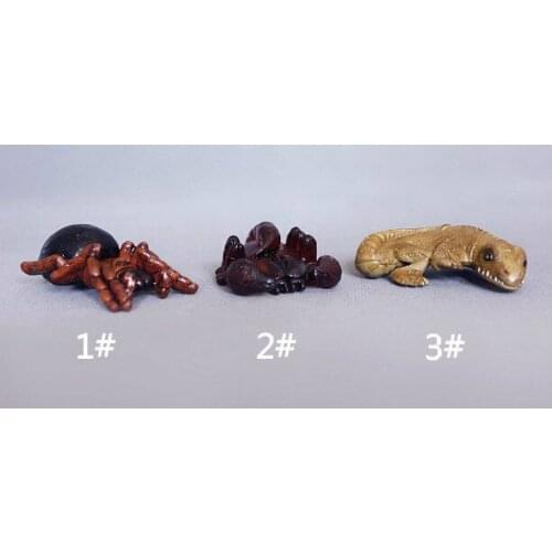 Pvc figure Cartoon version of scorpion lizard + spider ornaments genuine bulk collections doll toy gift model 3pcs/st