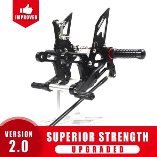 Arashi Adjustable Footrest For KAWASAKI NINJA ZX10R 2015 - 2017 CNC Rearset Foot Peg Rear Footpegs Pedals ZX-10R ZX 10R 2016 ABS