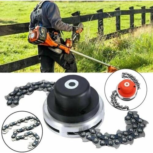 65Mn Lawn Mower Trimmer Head Coil Chain Garden Grass Brush Cutter Mowing Headresistant Accessories Weeding Machine Weeding Head