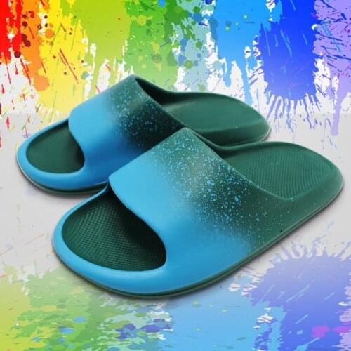 Summer Outside Slippers Men Shoes EVA Soft Outdoor Sneaker Platform Slides Women Thick Sole Non-slip Beach Sandals Indoor