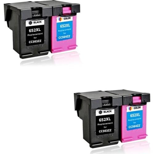 LuoCai compatible ink cartridges For HP652 For HP 652 XL Deskjet 1115 1118 2135 2136 2138 3635 3835 4535 4536 4675 printer 652XL