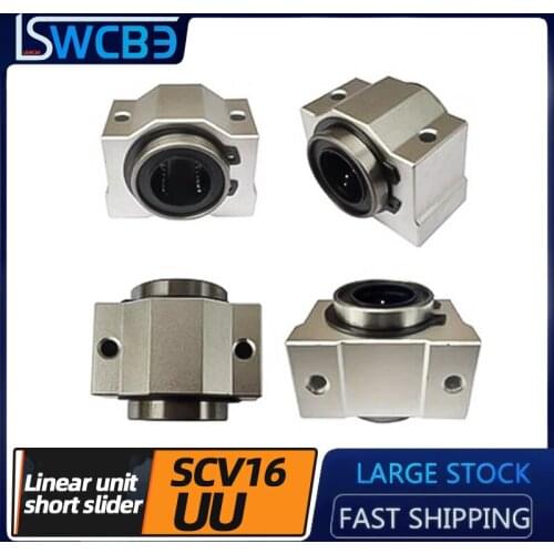 Standard box unit linear bearing short slider 1PCS SCV16UU slider,Precision short linear slider bearings for machinery