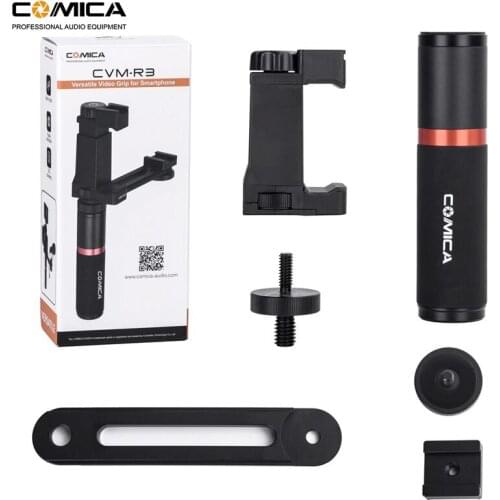 Comica CVM-R3 Smartphone Video Rig Hand Grip Handle Stabilizer Kit for iPhone X 8 7 6s Plus for Samsung Huawei etc