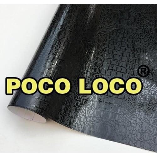 Crocodile Skin Car Decoration And Protection Vinyl Film Wrap Sticker Self-adhesive With Air Drains Sample Sheet Retail Packing