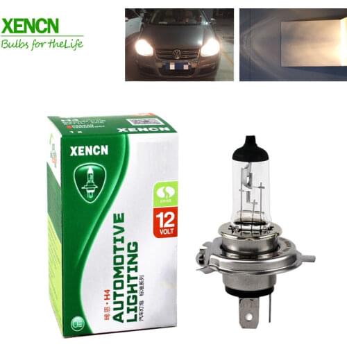 XENCN H4 P43t 12V 60/55W 3200K Clear Series Original More Brightness Car Headlight OEM Quality Halogen Bulb Auto Lamps 2pcs