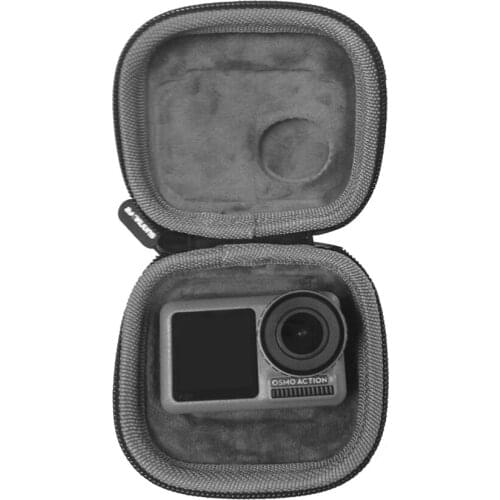 1PC Mini Portable Storage Bag for DJI OSMO Action Sport Camera Protective Carrying Case for Camera with 1PC Carabiner