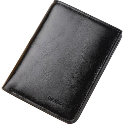 2020 Top fashion luxurious Men Wallets New Design Men Thin Wal PU Small Money Smart Purses Short Card Holder Case Purse W299