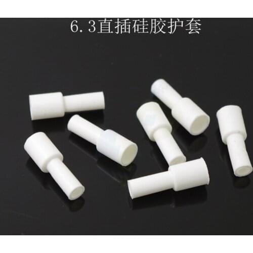 6.3 Silicone Terminal Jacket High Temperature 6.3mm Reed Jacket Cylindrical