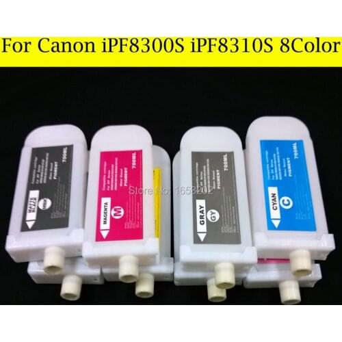 8 Color/Set PFI-704 Ink Cartridge For Canon PFI704 For Canon iPF8300/8310 PF83 Printer
