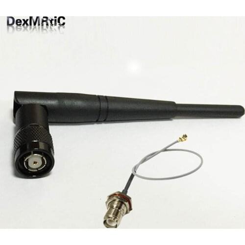 Wifi Antenna 2.4Ghz 3dbi Omni directional RP-TNC connector + RP TNC female bulkhead male pin switch ufl/ipx RF cable assembly