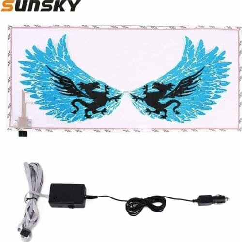 Car Rear Windshield Decorative Light Horse/Speedometer Shape Music Rhythm Light, Cable Length: 3m