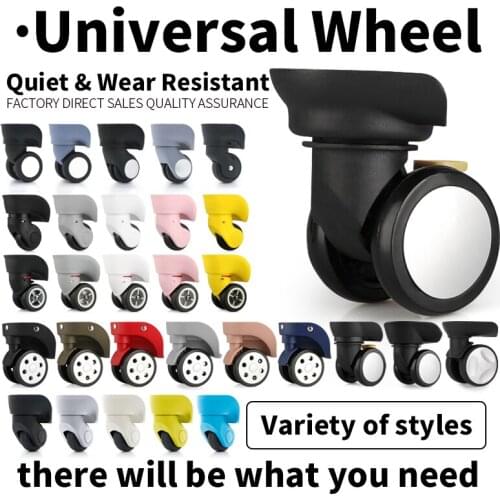 Luggage Replacement Trolley accessories case universal wheel fitting wheel maintenance password rolling 2 PCS suitcase wheels