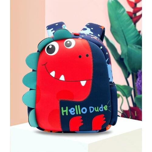 Childrens Backpack 1-3 Years Old Kindergarten 3D Dinosaur Sonic Boy Childrens Bag Cute Baby Toddler Baby Anti-lost Backpack