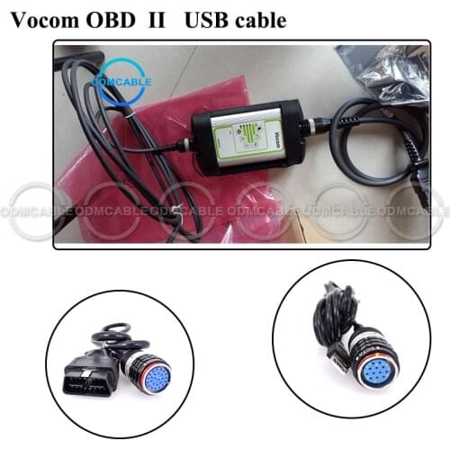 For UD Mack and for volvo Vcads diagnosis OBD cable vocom 88890300 Interface USB Version Truck Diagnostic Scanner Tool