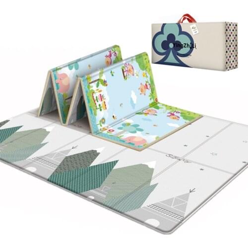 200x180x1CM Double-sided Kids Rug Soft Foam Carpet Game Playmats Waterproof Baby Play Mat Room Decor Foldable Child Crawling Mat