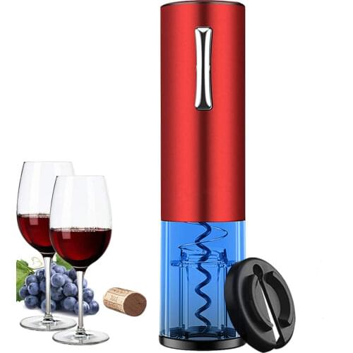Electric Jar Wine Opener Automatic Bottle Opener for Red Wine Foil Cutter Battery Powered Wireless Portable Corkscrew Openers