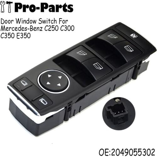 A2049055302 Front Left Door Window Master Control Switch For Mercedes-Benz C250 C300 C350 E350 2049055302