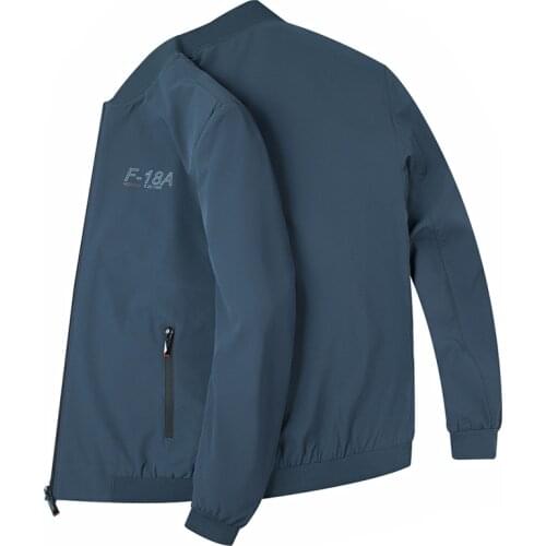 Best Sale Men Fashion Spring Jackets Plus size 4XL Plain Casual Baseball Stand Collar Jackets