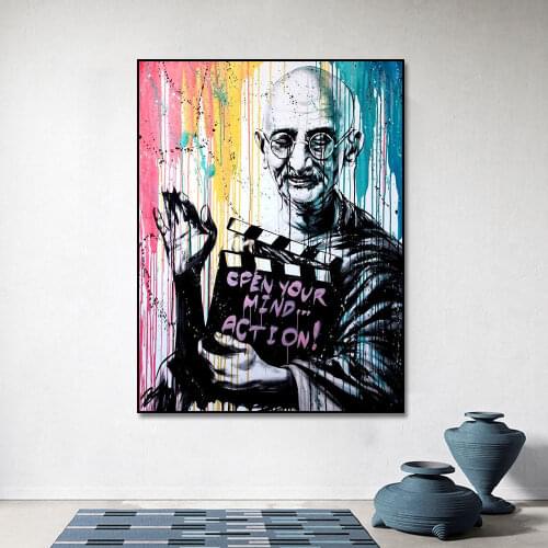 Open Your Mind Modern Graffiti Street Art Canvas Painting Poster Print Wall Art Picture For Living Room Home Decor Frameless