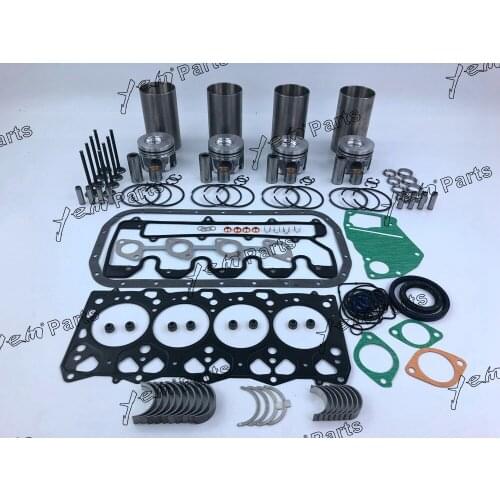 For Isuzu engine 4LE2 Rebuild kit piston Electric type piston ring cylinder liner gasket set valve guide seat