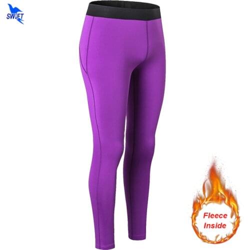 Winter Spring Compression Pants Women High Elastic Running Skin Tights Thermal Trousers Fitness Yoga Leggings Quick-Drying Pants