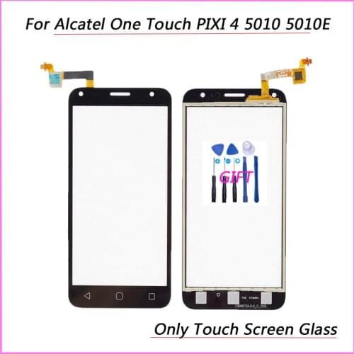 New For Alcatel One Touch 5010 5010D OT5010 Touch Screen Digitizer Sensor Outer Glass Lens Panel replacment parts (No lcd