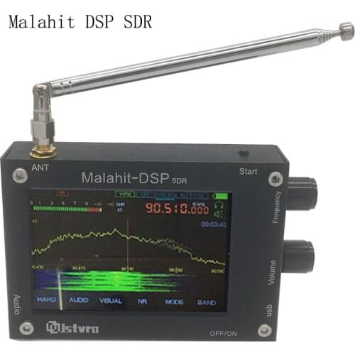 New 50Mhz-2GHz Registered 1.10b Malachite DSP SDR Receiver Malahit SDR Shortwave Radio Receiver