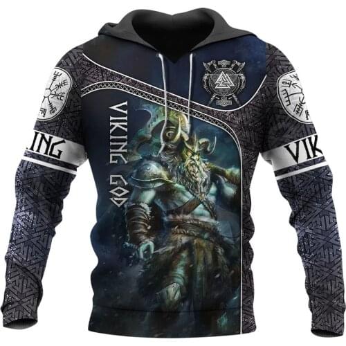 Tessffel Vikings Symbol Tattoo Viking Warriors NewFashion Trucksuit 3DPrint Casual Unisex Zipper/Sweatshirts/Hoodies/Jacket B-10
