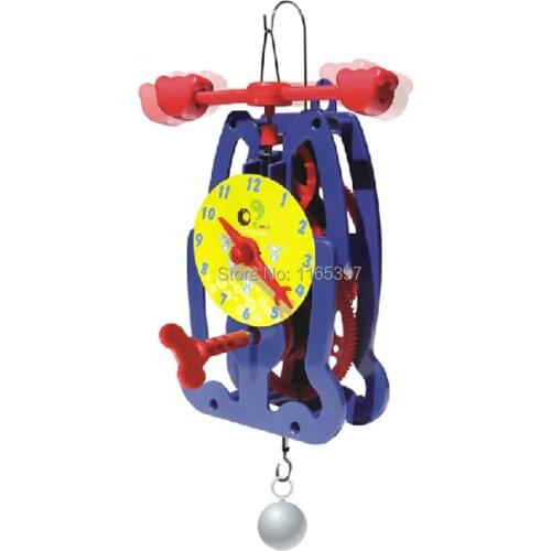 Teenage children kids scientific science educational models experimental toy materials DIY clock gravity model experiment