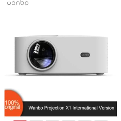 Global Version Wanbo X1 Projector OSD Wireless Projection Low Noise LED Portable Projector Keystone Correction Home Office New