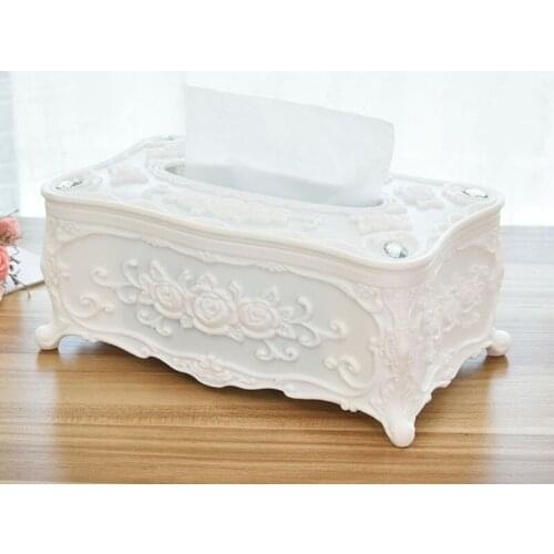 Simple Fashion Household Plastic Tissue Tube Creative Desktop Carton Tissue Box Napkin Hold Paper Box Simple Desktop Storage Box