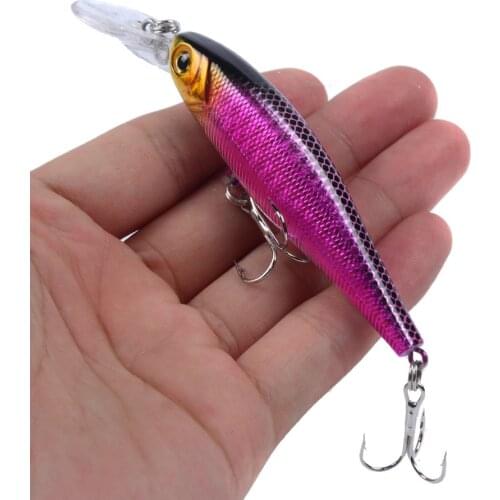 1PCS Minnow Fishing Lures Peche Bass Trolling Bait100mm Artificial Hard Bait Crankbait Perch Carp Wobbler For Fishing Tackle
