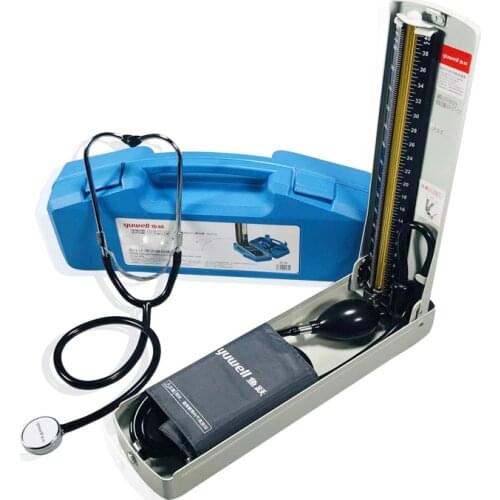 Yuwell Mercury Sphygmomanometer Professional Medical Equipment Home Health Blood Pressure Monitor Stethoscope Hematomanometer