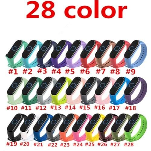 For Xiaomi Mi Band 5 Strap Silicone Wristband Bracelet Replacement for Xiomi Band 5 Mi band5 mi band5 Wrist Color TPU Strap New
