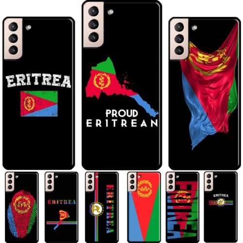 Eritrea Flag Silicone Case For Samsung Galaxy S21 S20 FE S8 S9 S10 Plus Note 10 9 Note 20 Ultra Coque