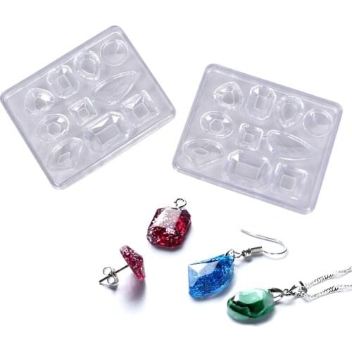 Silicone Geometric Multi Styles Mold Resin Jewelry Making Epoxy Pendant DIY Tool