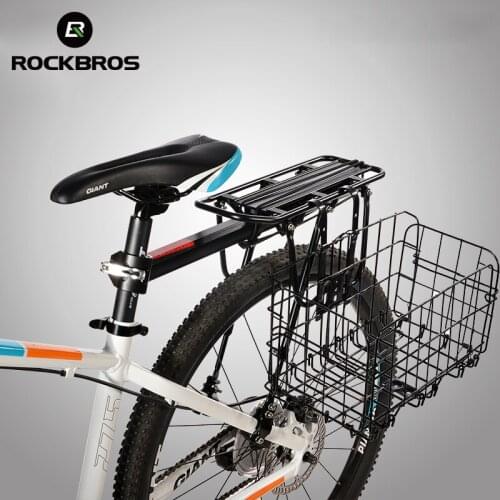 ROCKBROS Foldable Bicycle Basket Road MTB Cycling Large Volume Bag Portable Bicycle Front Rear Hanging Bike Storage Bicycle Bag