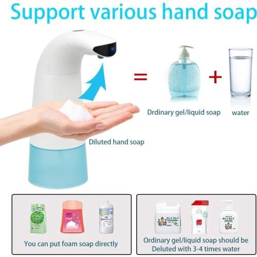 Intelligent Sensor Soap Dispenser Pump，Automatic Hand Foam Liquid, High Quality Wash-hand Machine in Public, Restaurant, Hotel