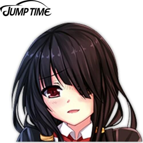 Jump Time Date a Live Tokisaki Kurumi 16 Sexy Cute Anime Girl Vinyl Decal Waifu Peeker Big Head Car Stickers