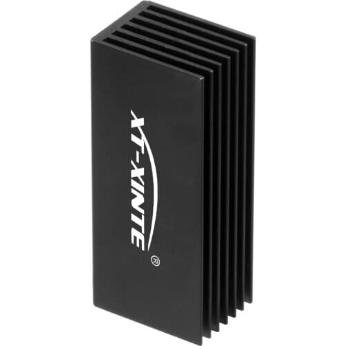 XT-XINTE Aluminum M.2 SSD NVMe Heat Sink M2 Solid State Hard Disk Heatsink Cooling Radiator Cooler Thermal Pad 70x30x22mm Black