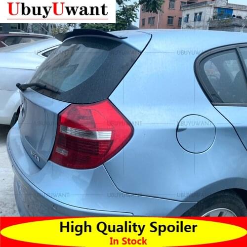 Rear Roof Lip Spoiler For 2004-2011 BMW 1 Series E87 Hatchback Spoiler 120i 118i M135i 116i ABS Car Tail Wing Side Spoiler