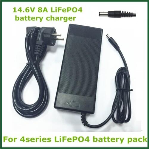 4S Lifepo4 Battery charger 14.4 or 14.6V8A Lifepo4 battery charger with 8A constant charging current